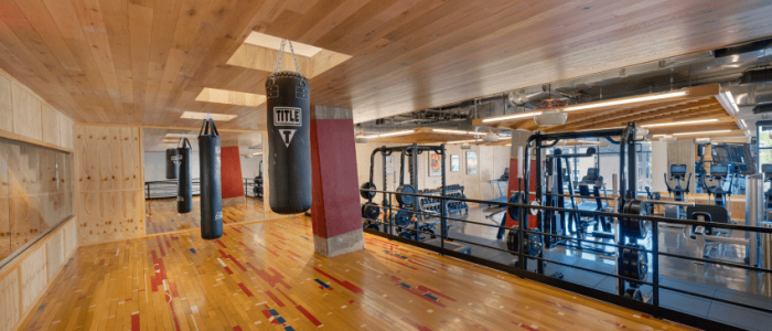 Boxing Area of Fitness Center